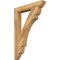 Ekena Millwork Olympic Slat Rough Sawn Bracket, Western Red Cedar, 4"W x 28"D x 40"H BKT04X28X40OLY06RWR - alternate 1
